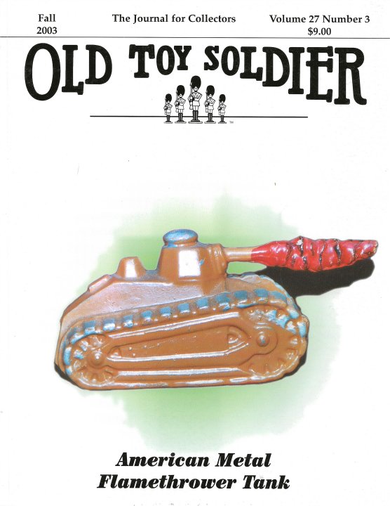 Fall 2003 Old Toy Soldier Magazine Volume 27 Number 3